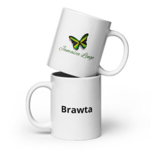 Brawta - White glossy mug