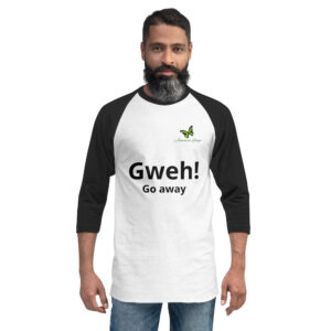 3/4 sleeve raglan shirt