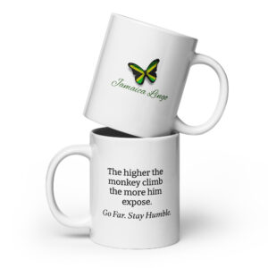 White glossy mug