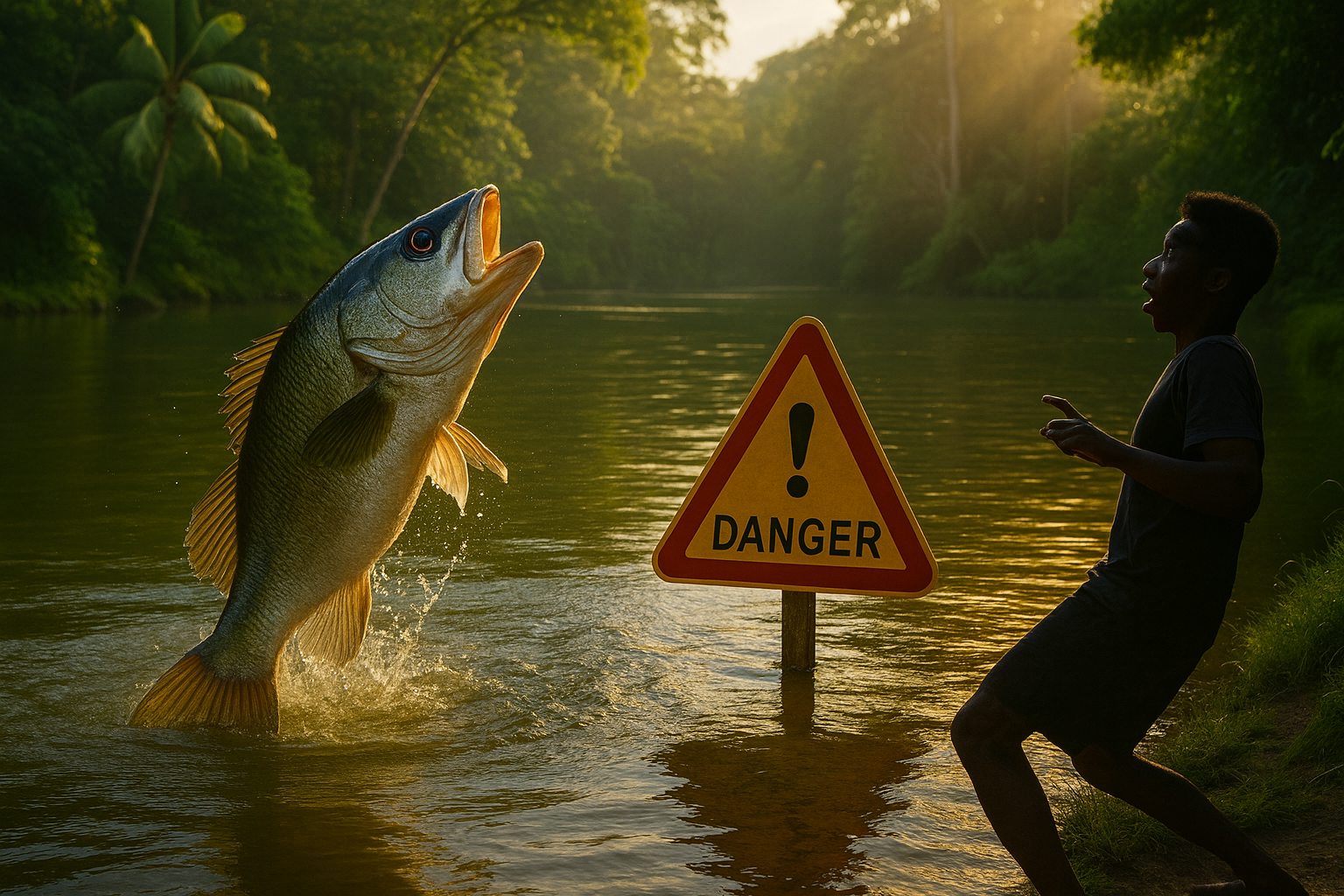 Ef fish deh a river bottom an’ tell yuh seh alligator deh deh, believe him