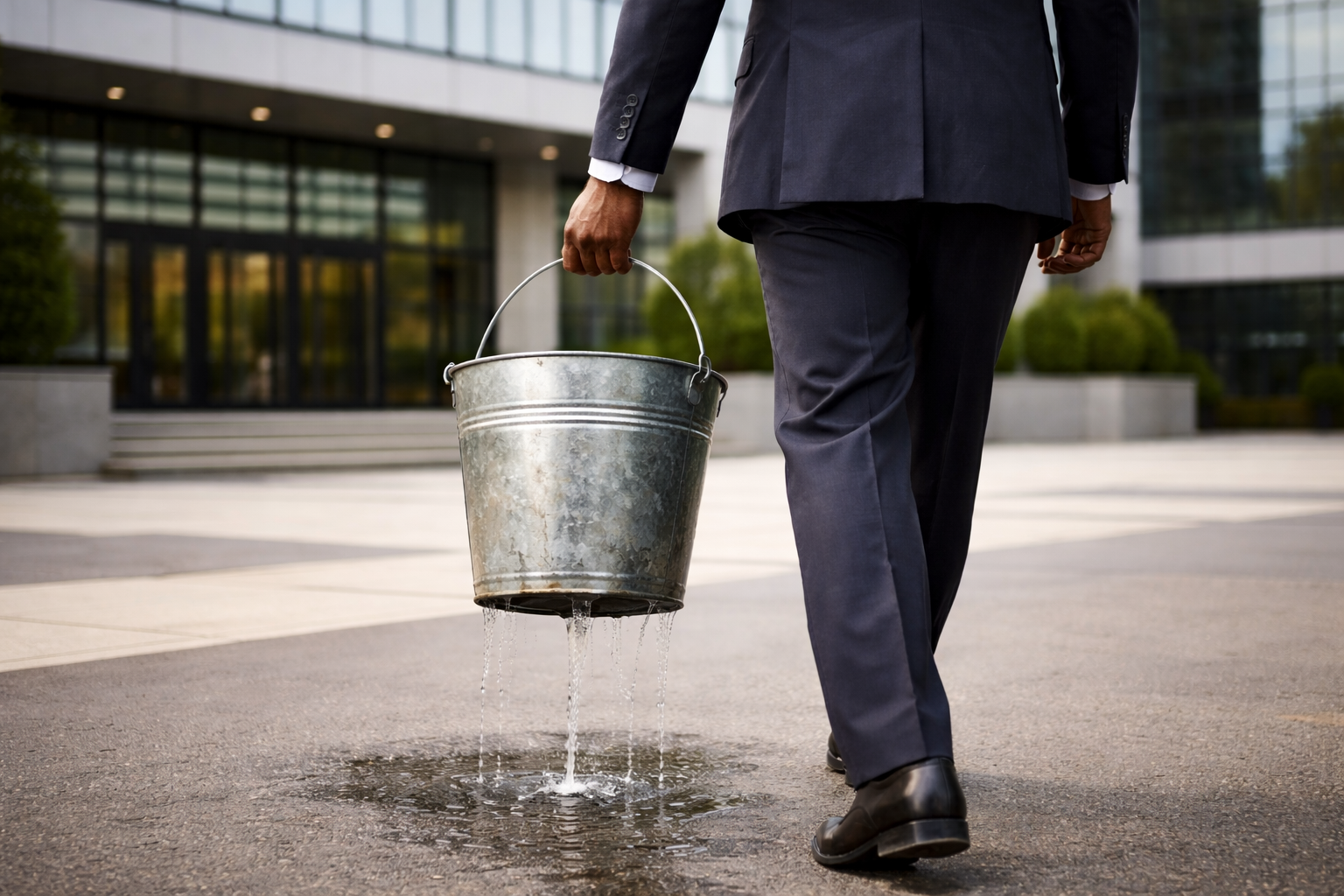 Every Day Bucket Go a Well, One Day Di Bottom Drop Out