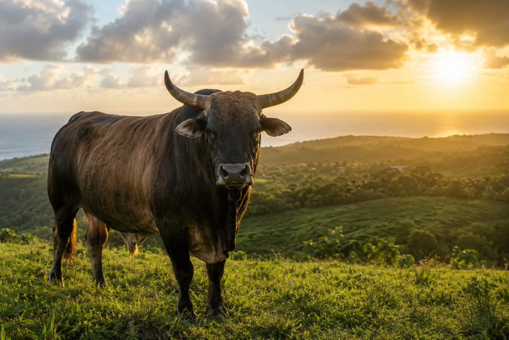 Di olda di bull, di stiffer di horn